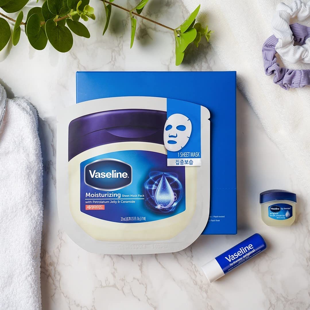 Amazon.co.jp: Vaseline Sheet Mask Pack 10 Blue Sheet Pack Korea